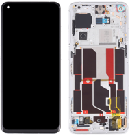 LCD Touchscreen (incl. frame) - White, OnePlus 10 Pro (5G)