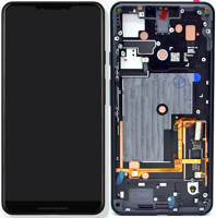 LCD Touchscreen (excl. Adhesive Tape) - Just Black, Google Pixel 3 XL