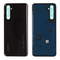 Back Glass - Black, Realme 6s