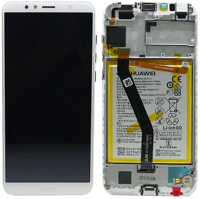 LCD Touchscreen (incl. battery) - White, Honor 7A
