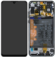 LCD Touchscreen (incl. battery) - Black, Huawei P30 Lite New Edition (2020 MAR-LX1B) (48MP Rearcamera)