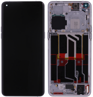 LCD Touchscreen (incl. frame) - White, Oppo Find X5 Pro