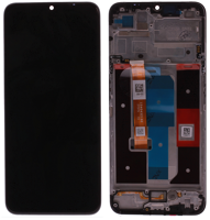 LCD Touchscreen (incl. frame) - Black, Realme C35 / Narzo 50A Prime (RMX3511)