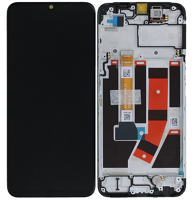 LCD Touchscreen (incl. frame) - Black, Oppo A57S/A77 (4G)