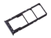 SIM Tray (dual) - Black, Galaxy A21s; SM-A217