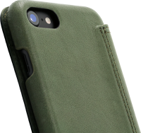 Book Case - Olive Green, for iPhone 7 / 8 / SE (2020) / SE (2022)