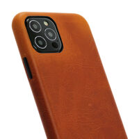 Backcover - Cognac, for iPhone 12  /  12 Pro