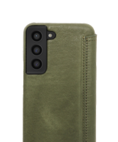 Book Case - Olive Green, Galaxy S22