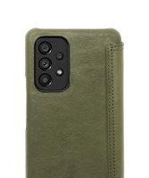 Book Case - Olive Green, Galaxy A53 5G