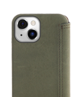 Book Case - Olive Green, for iPhone 14
