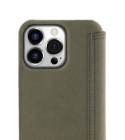 Book Case - Olive Green, for iPhone 14 Pro