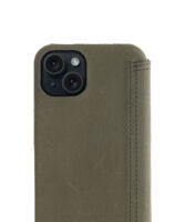 Book Case - Olive Green, for iPhone 15 Plus