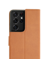 Wallet Case - Brown, Samsung Galaxy S21 Ultra